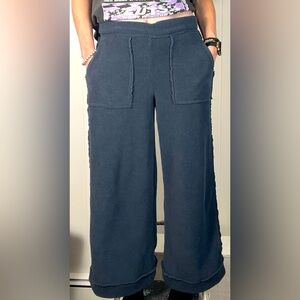 FP Beach Urban Outfitters terry like lounge pants wide leg crazy soft!